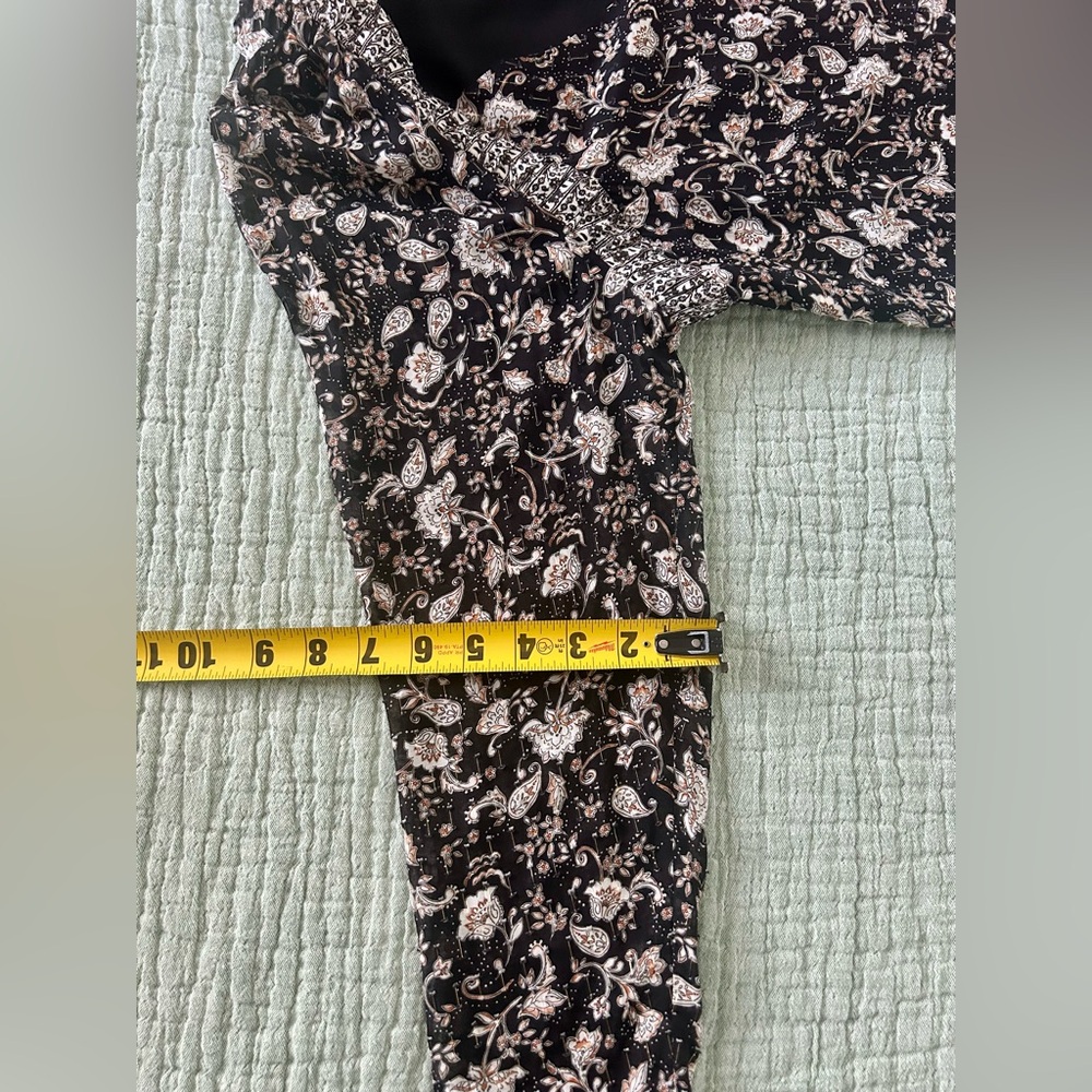 INTERMIX- Ariel Long Sleeve Floral Mini Dress - Picture 11 of 16